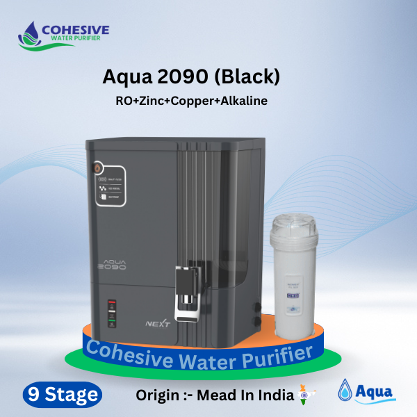 Aqua 2090 (Black) RO+Zinc+Copper+Alkaline - 9 Stage .
