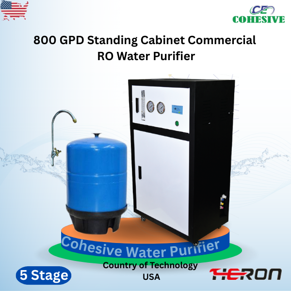 800 GPD Heron Standing Cabinet Commercial RO Water Purifier (5 Stage)