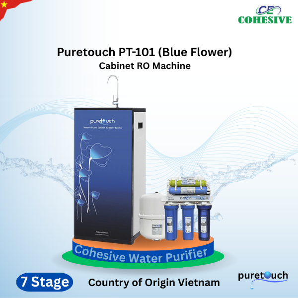 Puretouch PT-101 (Blue Flower) Cabinet RO Machine.