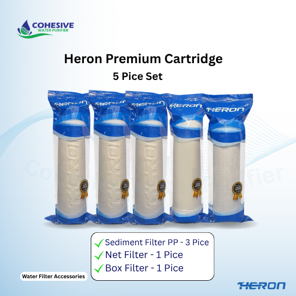 Heron Premium  5 Piece Cartridge Set-(PP-Net-Box)