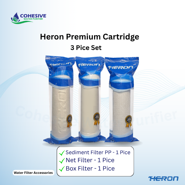 Heron Premium  3 Piece Cartridge Set-(PP-Net-Box)