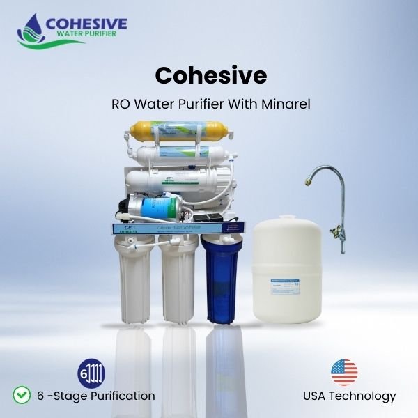 Cohesive RO-06 RO Water Purifier With Minarel Water.