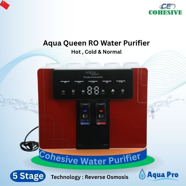 Aqua Queen Hot Cold Normal RO Water Purifier (Red).