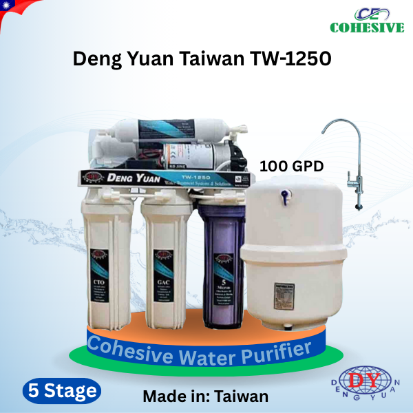 Deng Yuan Taiwan TW-1250 (100 GPD) RO Water Filter.