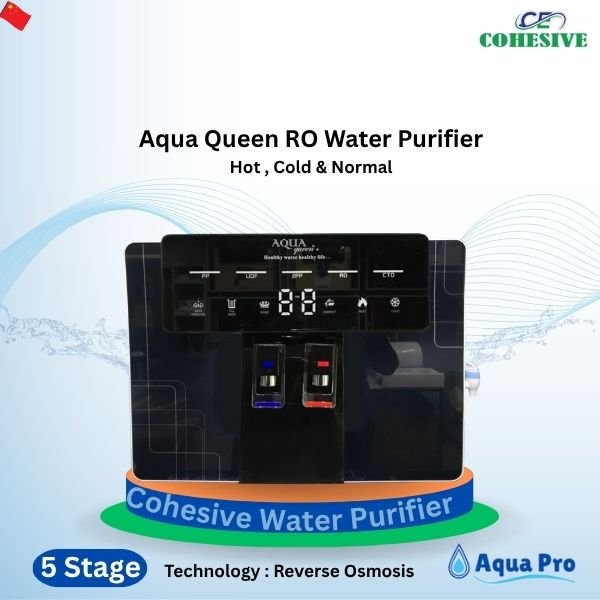 Aqua Queen Hot Cold Normal RO Water Purifier (Black).