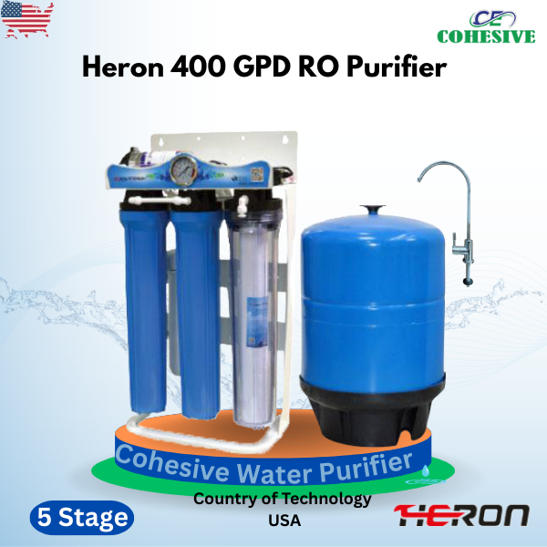 400 GPD Heron GRO-400 Standing Commercial RO Water Purifier (5 Stage)