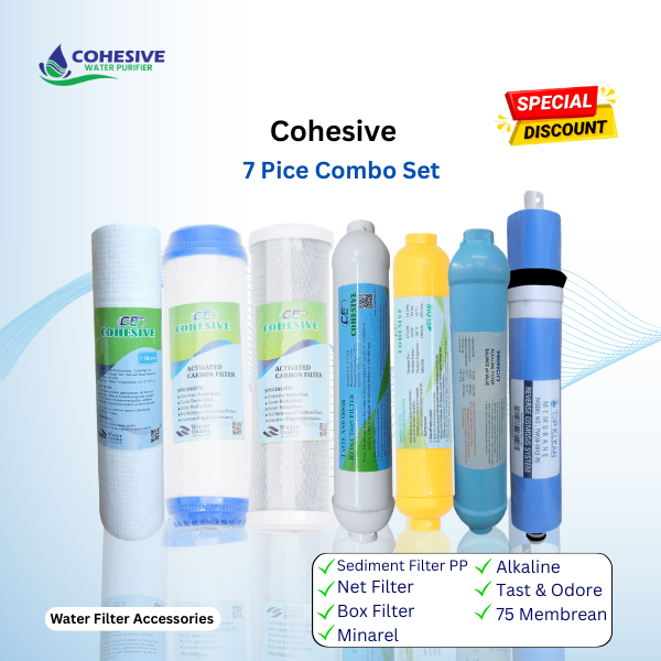 Cohesive 7 Piece Water Filter Combo Set