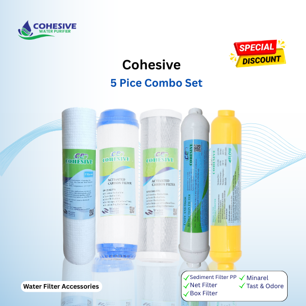 Cohesive 5 Piece Water Filter Combo Set