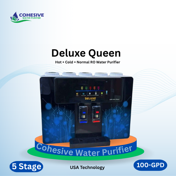 Deluxe Queen RO Water Purifier Hot + Cold +  Normal- ( Blue Colore )