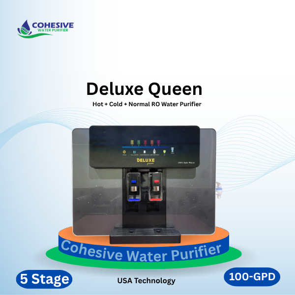 Deluxe Queen RO Water Purifier Hot + Cold +  Normal- ( Gry Colore )