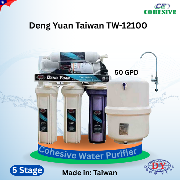 Deng Yuan Taiwan TW-1250 (50 GPD) RO Water Filter.
