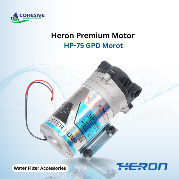Heron Premium Motor HP-75 GPD RO Booster Pump.