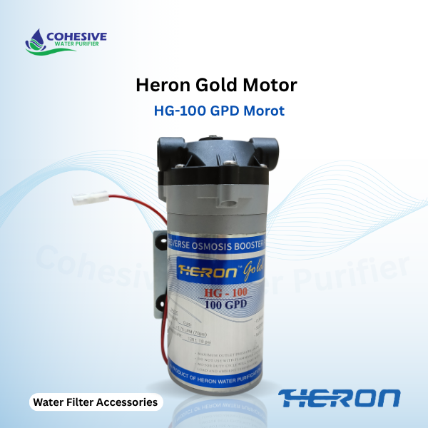 Heron Gold Motor HG-100 GPD RO Booster Pump.