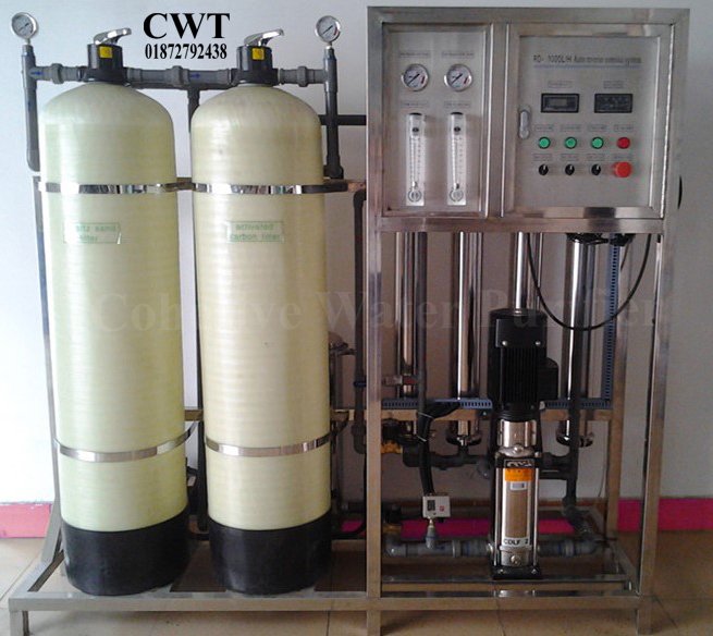 Reverse Osmosis Water Treatment Plant , Capacity 1000 LPH (6000 GPD)
