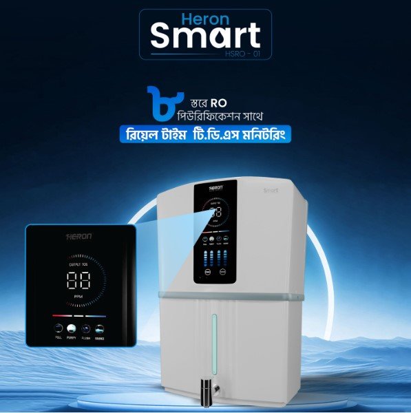 Heron Smart RO + UV+UV-C Water Purifier (8 Stage) .