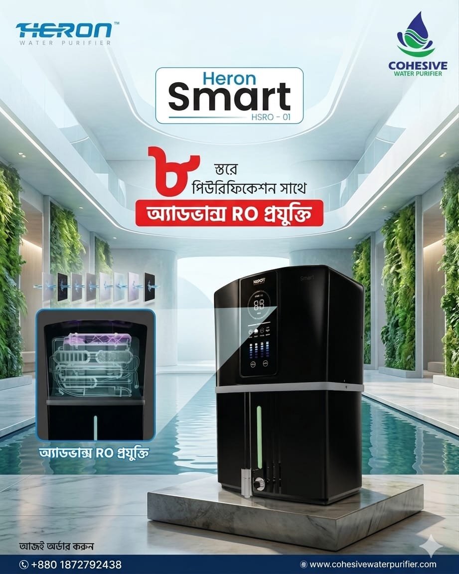 100 GPD Heron Smart RO Water Purifier (8 Stage)