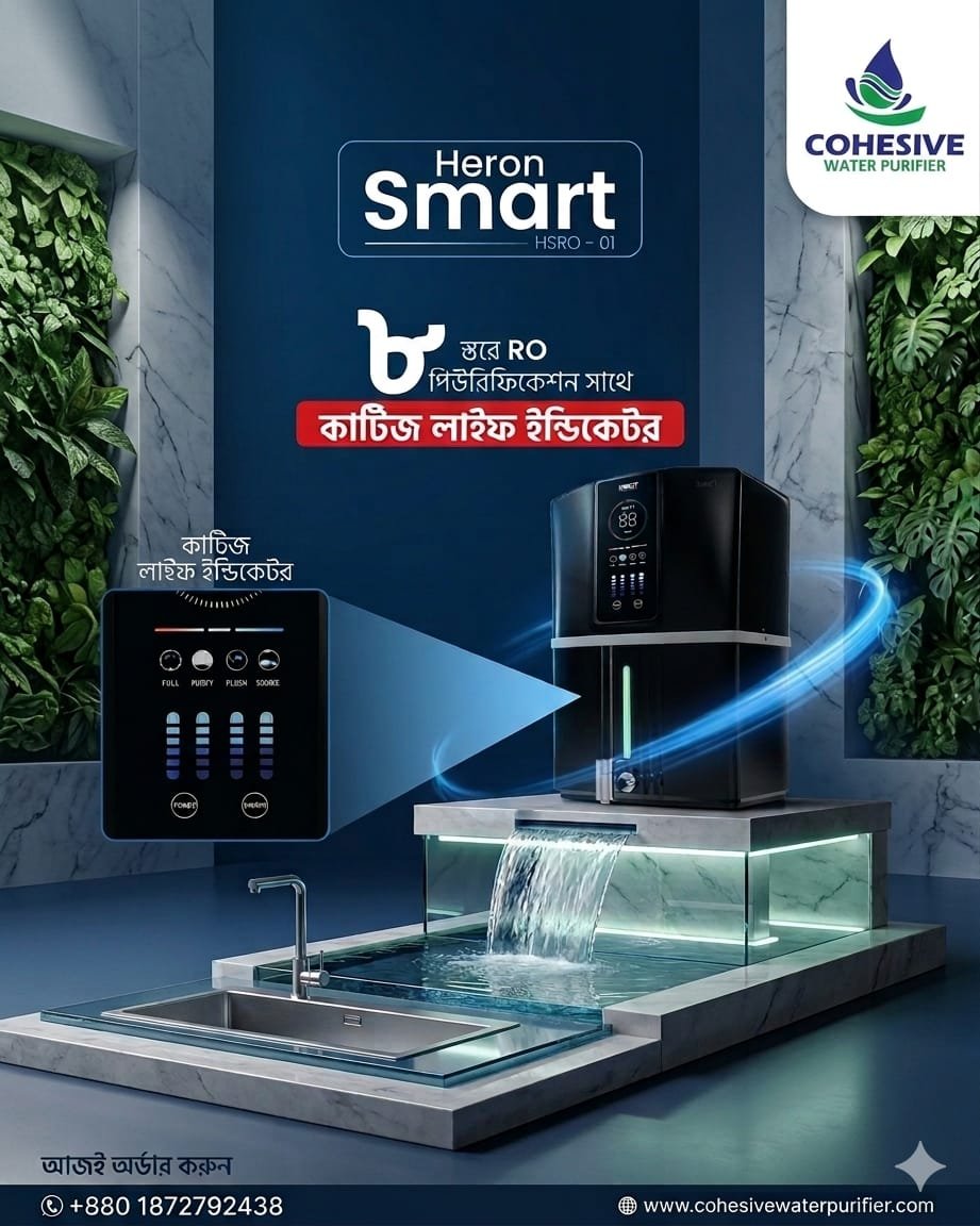 100 GPD Heron Smart RO Water Purifier (8 Stage)